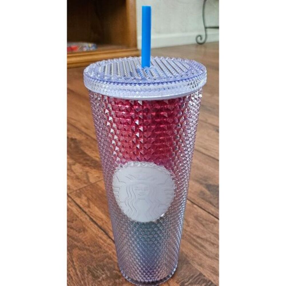 Starbucks Pride 2020 Studded Rainbow Cold Cup Tumbler W Straw‎ - Picture 3 of 6